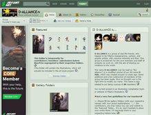 Tablet Screenshot of d-alliance.deviantart.com