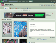 Tablet Screenshot of chibiyaoisaturn.deviantart.com