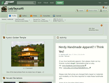 Tablet Screenshot of ladytaurus95.deviantart.com