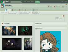 Tablet Screenshot of lumineux.deviantart.com