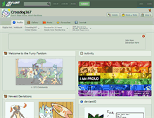 Tablet Screenshot of crossdog367.deviantart.com