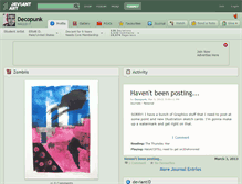 Tablet Screenshot of decopunk.deviantart.com