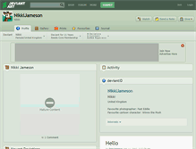 Tablet Screenshot of nikkijameson.deviantart.com