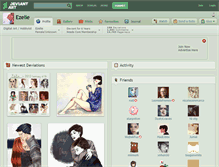 Tablet Screenshot of ezelie.deviantart.com