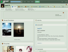 Tablet Screenshot of imel19.deviantart.com