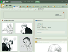 Tablet Screenshot of clerichan.deviantart.com