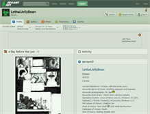 Tablet Screenshot of lethaljellybean.deviantart.com