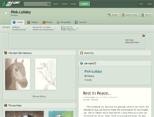 Tablet Screenshot of pink-lullaby.deviantart.com