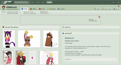 Desktop Screenshot of kittehlord.deviantart.com