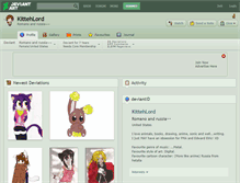 Tablet Screenshot of kittehlord.deviantart.com