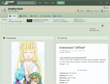 Tablet Screenshot of amatsu-kaze.deviantart.com