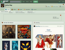 Tablet Screenshot of carlos-way.deviantart.com