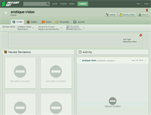 Tablet Screenshot of erotique-vision.deviantart.com
