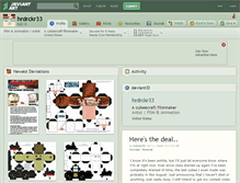 Tablet Screenshot of hrdrckr33.deviantart.com