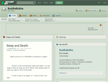 Tablet Screenshot of buddhabubba.deviantart.com