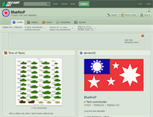 Tablet Screenshot of bluefoxp.deviantart.com