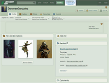Tablet Screenshot of donovangonzalez.deviantart.com