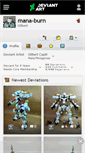 Mobile Screenshot of mana-burn.deviantart.com