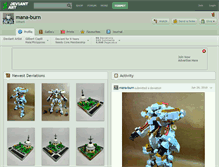 Tablet Screenshot of mana-burn.deviantart.com