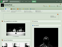 Tablet Screenshot of bunkerprod.deviantart.com