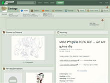 Tablet Screenshot of centego.deviantart.com