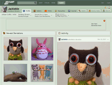 Tablet Screenshot of jackiekie.deviantart.com
