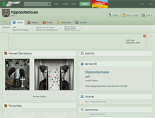 Tablet Screenshot of hippopotamouse.deviantart.com