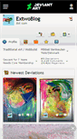 Mobile Screenshot of extwoblog.deviantart.com