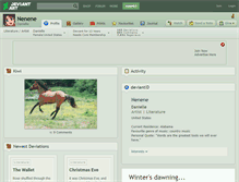 Tablet Screenshot of nenene.deviantart.com