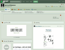 Tablet Screenshot of berrywhitesnow.deviantart.com
