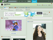 Tablet Screenshot of angelshiver.deviantart.com