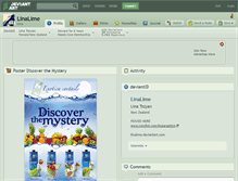Tablet Screenshot of linalime.deviantart.com