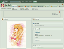 Tablet Screenshot of cheriiboi.deviantart.com