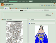 Tablet Screenshot of bluephoenix012.deviantart.com