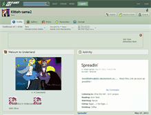 Tablet Screenshot of kitteh-sama2.deviantart.com