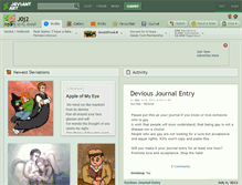 Tablet Screenshot of j0j2.deviantart.com