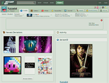 Tablet Screenshot of fuzzalot.deviantart.com