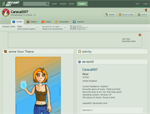 Tablet Screenshot of caracal007.deviantart.com