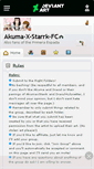 Mobile Screenshot of akuma-x-starrk-fc.deviantart.com