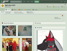 Tablet Screenshot of dark-one-6301.deviantart.com