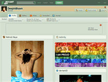 Tablet Screenshot of deepinbloom.deviantart.com