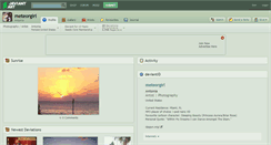 Desktop Screenshot of meteorgirl.deviantart.com