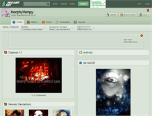 Tablet Screenshot of morphyvampy.deviantart.com