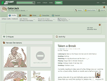 Tablet Screenshot of gatorjack.deviantart.com