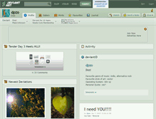 Tablet Screenshot of dpzo.deviantart.com