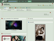 Tablet Screenshot of moelleven.deviantart.com