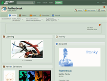 Tablet Screenshot of featherbreak.deviantart.com
