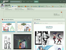 Tablet Screenshot of mar418.deviantart.com