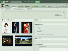 Tablet Screenshot of dhuo.deviantart.com