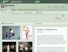 Tablet Screenshot of goldenspring.deviantart.com
